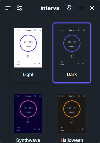 interva theme options